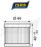 ISON ISON131 olajszűrő ISON Motor alkatrészek Olajfilterek, olajpumpák