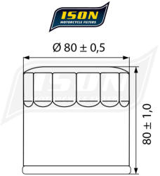 ISON olajszűrő ISON202 ISON Motor alkatrészek Olajfilterek, olajpumpák