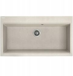 Laveo Tau mosogató, bézs 1 kamrás, Space Saving szifonnal (SBT 4109)