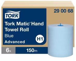 Tork Matic® tekercses kéztörlő - 2 rétegű, kék, 150m (Karton - 6 tek)