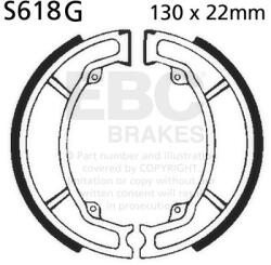 EBC Brakes EBC S618G fékpofa készlet, hornyolt (1 garnitúra) EBC Brakes Futómű és fék alkatrészek Fékpofák (dobfék)