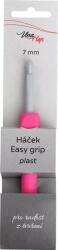 Vlna-Hep Easy Grip műanyag horgolótű, 15 cm - 7-ös méret