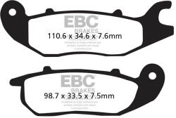 EBC Brakes EBC FA375 fékbetét (1 tárcsához) EBC Brakes Futómű és fék alkatrészek Fékbetétek (tárcsafék)