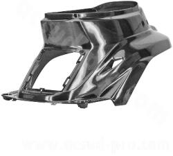 TNTTU hátsó burkolat / motortető MBK 50 Booster 1999-2003 / Yamaha 50 BWS 1999-2003 fekete metál TNTTU Váz, idomok és járműkiegészítők Idomok és burkolati elemek Hátsó idomok és karosszériapanelek
