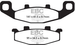 EBC Brakes EBC FA129V V-PAD fékbetét (1 tárcsához, garnitúra) EBC Brakes Futómű és fék alkatrészek Fékbetétek (tárcsafék)