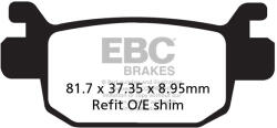 EBC Brakes EBC SFAC415 robogó karbon fékbetét szett (1 tárcsához) EBC Brakes Futómű és fék alkatrészek Fékbetétek (tárcsafék)