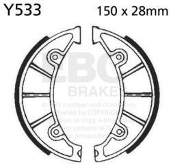 EBC Brakes EBC Y533 hátsó fékpofa készlet (1 garnitúra) EBC Brakes Futómű és fék alkatrészek Fékpofák (dobfék)