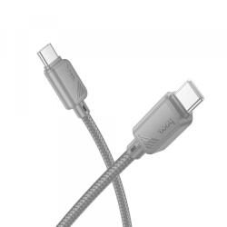hoco. Cablu Date si Incarcare USB-C - USB-C HOCO X113, 60W, 1m, Gri