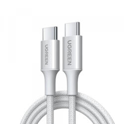 UGREEN Cablu Date si Incarcare USB-C - USB-C UGREEN L501, 60W, 1m, Gri - gsmboutique