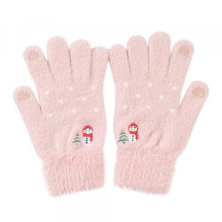 Techsuit Manusi De Iarna Tactile Dama Techsuit ST0011, Marime 17cm, Roz - gsmboutique