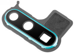 Aftermarket Geam Camera Spate Huawei P30 Pro, cu Rama, Albastru