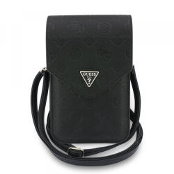 Guess Geanta Universala pentru Telefon, Guess, Grained Peony Triangle, Neagra - gsmboutique