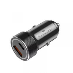 Prestico Incarcator Auto Prestico K2A, 20W, 3A, 1 x USB-A - 1 x USB-C, Negru - gsmboutique