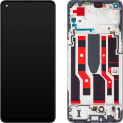 Oppo Display cu Touchscreen Oppo Reno8 Lite / Reno7 Lite / Reno7 Z 5G, cu Rama, Negru, Service Pack 4130035 (4130035)