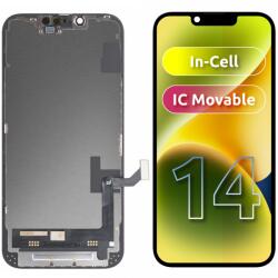 JK Display cu Touchscreen JK pentru Apple iPhone 14, cu Rama, Versiune LCD In-Cell IC Movable, Negru - gsmboutique