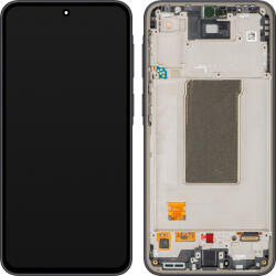 Samsung Display cu Touchscreen Samsung Galaxy A37 5G, cu Rama, Negru (Charkoal), Service Pack GH82-39232A (GH82-39232A)