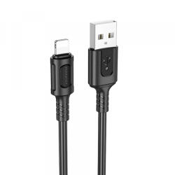 BOROFONE Cablu Date si Incarcare USB-A - Lightning Borofone BX111 Feliz, 18W, 1m, Negru - gsmboutique