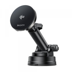 YESIDO Incarcator Auto Wireless Yesido DS30, 15W, 1.67A, Negru - gsmboutique