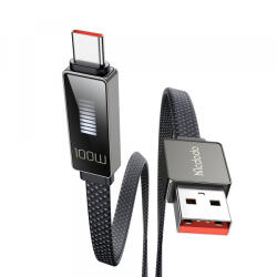 Mcdodo Cablu Date si Incarcare USB-A - USB-C McDodo CA-4980 Rythm Display, 100W, 1.2m, Negru - gsmboutique