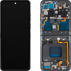 Motorola Display cu Touchscreen Motorola Razr 2024 / Razr 50, cu Rama, Sub Inner, Gri (Steel Wool), Service Pack 5D68C24806 (5D68C24806)