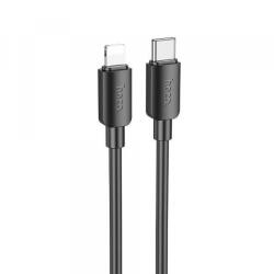 hoco. Cablu Date si Incarcare USB-C - Lightning HOCO X96, 20W, 1m, Negru - gsmboutique