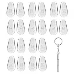 Techsuit Pernute Siliconice Ochelari si Surubelnita Techsuit ST1, Set 10 bucati, Transparente