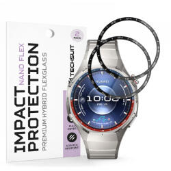 Techsuit Folie Protectie Techsuit Nano Flex pentru Huawei Watch GT 6 Pro, Set 2 bucati, Plastic, Neagra - gsmboutique