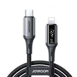 JOYROOM Cablu Date si Incarcare USB-C - Lightning Joyroom S-A60 StarTalk, 30W, 1.2m, Negru - gsmboutique
