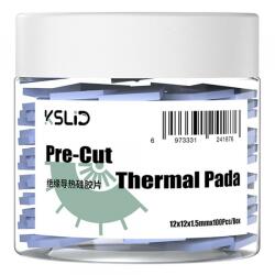 KSLid Pad Termoconductor KSLid P100, 12mm x 12mm x 1.5mm, Set 100 bucati (6616001185A)