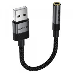 ACEFAST Adaptor Audio Acefast J13, USB-A - 3.5mm, Negru - gsmboutique