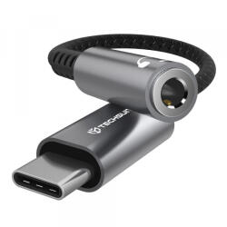 Techsuit Adaptor Audio USB-C - 3.5mm Techsuit AC14 SonicPiX, Gri