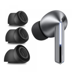 Techsuit Dopuri Techsuit ET3 pentru Samsung Galaxy Buds3 Pro, Marime S / M / L, Negre