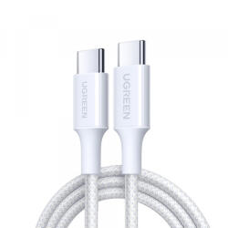 UGREEN Cablu Date si Incarcare USB-C - USB-C UGREEN L501, 60W, 1m, Alb - gsmboutique
