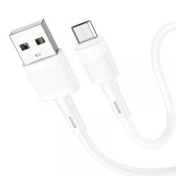 hoco. Cablu Date si Incarcare USB-A - microUSB HOCO X83 Victory, 18W, 1m, Alb - gsmboutique