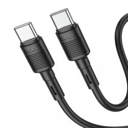 hoco. Cablu Date si Incarcare USB-C - USB-C HOCO X83 Victory, 60W, 1m, Negru - gsmboutique