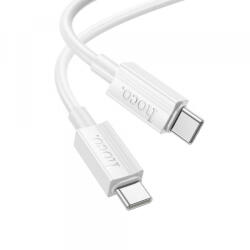 hoco. Cablu Date si Incarcare USB-C - USB-C HOCO X107, 60W, 1m, Alb - gsmboutique