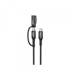 hoco. Cablu Incarcare HOCO U142, USB-C - USB-C / MagSafe 3, 240W, 1.8m, Negru - gsmboutique