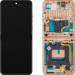 Motorola Display cu Touchscreen Motorola Razr+ 2025 / Razr+ 2024 / Razr 50 Ultra, cu Rama, Sub Inner, Portocaliu (Peach Fuzz), Service Pack 5D68C24597 (5D68C24597)