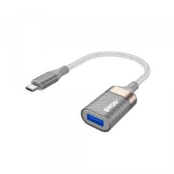 BWOO Adaptor OTG USB-C - USB-A BWOO BZ69, Gri - gsmboutique