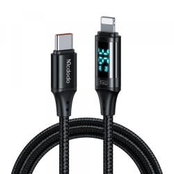 Mcdodo Cablu Date si Incarcare USB-C - Lightning McDodo CA-1030 Display, 36W, 1.2m, Negru - gsmboutique