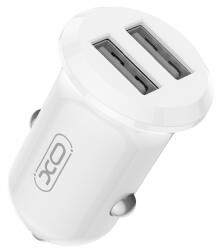 XO Incarcator Auto XO Design CC67, 12W, 2.4A, 2 x USB-A, Alb - gsmboutique