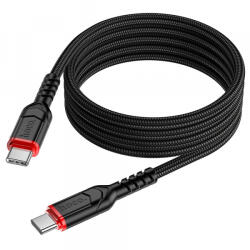 hoco. Cablu Date si Incarcare USB-C - USB-C HOCO X59 Victory, 60W, 1m, Negru - gsmboutique