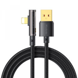 Mcdodo Cablu Date si Incarcare USB-A - Lightning McDodo CA-3510 Angled, 18W, 1.2m, Negru - gsmboutique