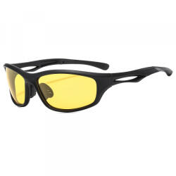 Techsuit Ochelari De Ciclism Unisex Techsuit 9309, Polarizati, Negri Galbeni