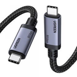 UGREEN Cablu Date si Incarcare USB-C - USB-C UGREEN L706 (65383), 240W, 1m, Negru - gsmboutique