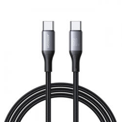 JOYROOM Cablu Date si Incarcare USB-C - USB-C Joyroom S-A28 Flash, 60W, 1m, Negru - gsmboutique