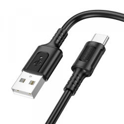 BOROFONE Cablu Date si Incarcare USB-A - USB-C Borofone BX111 Feliz, 20W, 1m, Negru - gsmboutique