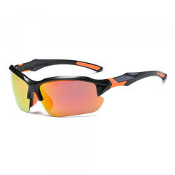 Techsuit Ochelari De Ciclism Unisex Techsuit 9301, Protectie UV, Negri Portocali - gsmboutique