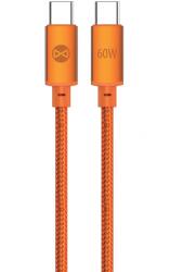 Forever Cablu Date si Incarcare USB-C - USB-C Forever Saffron, 60W, 1m, Portocaliu - gsmboutique