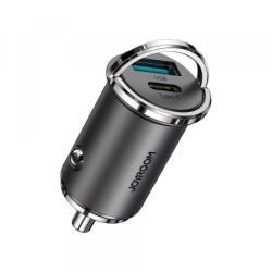 JOYROOM Incarcator Auto Joyroom C-A35, 45W, 5A, 1 x USB-A - 1 x USB-C, Gri